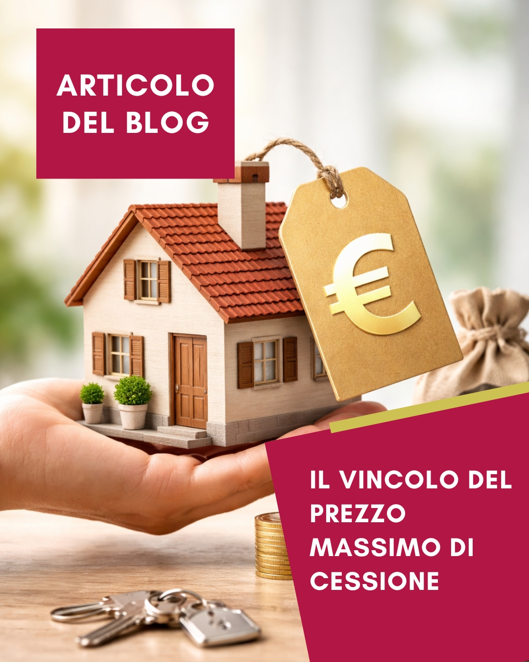 Il vincolo del prezzo massimo di cessione nasce da una convenzione in cui, a fronte di alcune agevolazioni a favore del primo acquirente, viene stabilito che l'immobile non possa essere venduto al prezzo di libero mercato ma ad un prezzo calmierato stabilito dalla stessa convenzione.