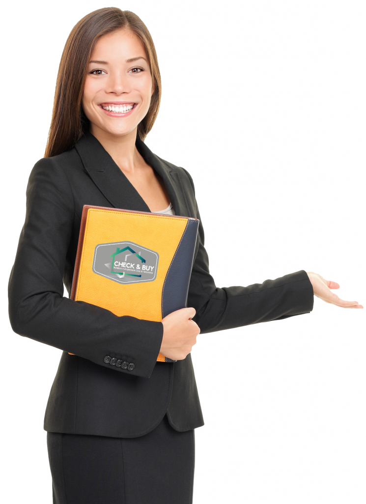 Questa Immagine rappresenta un Agente Immobiliare Professionale Donna sorridente nel proporre il Sistema di Vendita Vincente "Garanzia Valore Casa"
