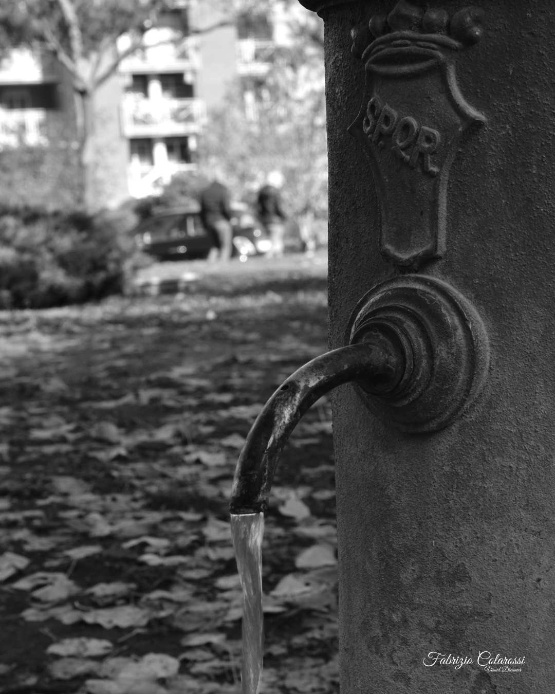 Anima Fluida - I Nasoni di Colli Aniene. Progetto Fotografico. Un racconto di immagini a cura di Fabrizio Colarossi con lo scopo di riscoprire elementi della nostra vita quotidiana che quotidianamente guardiamo senza vederli. Un modo per riprendere contatto con il quartiere di Colli Aniene e costruire una storia intima fatta di immagini in bianco e nero