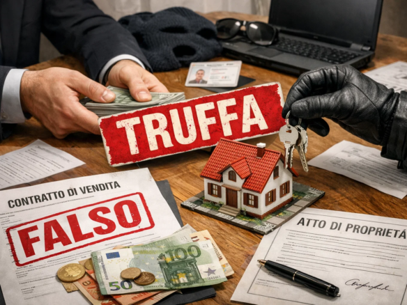 Una truffa immobiliare realmente accaduta: una casa venduta all’insaputa del proprietario. La cronaca racconta quanto sia facile abbassare la guardia.